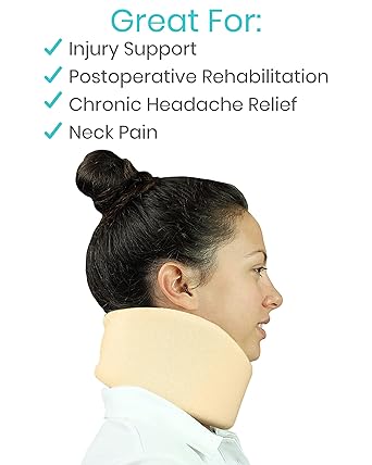 Vive Health Cervical Collar, 3 Inches, Beige