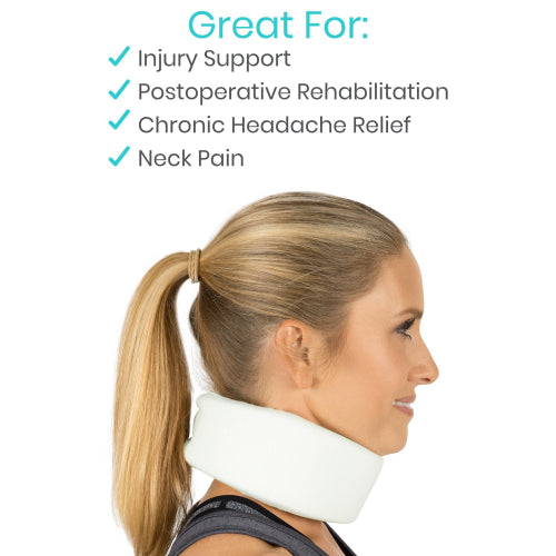 Adjustable Cervical Collar by Vive Health for neck support, Moovkart
