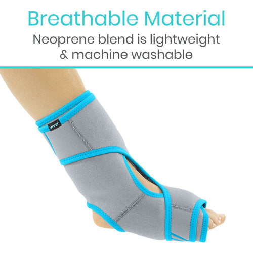 Vive Health Ankle Ice Wrap, 3 Hot and Cold Gel Packs, Reversible