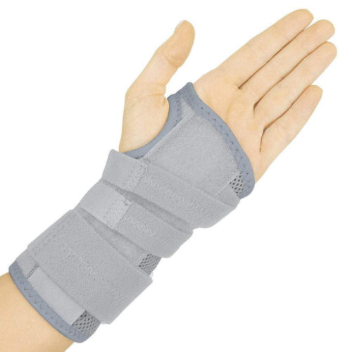 Vive Health Reversible Wrist Brace, 3 Splints, Gray