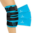 Vive Health Knee Ice Wrap with Removable Gel Packs and Compression Straps for Hot Cold Therapy Relief