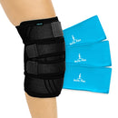 Vive Health Knee Ice Wrap with Removable Gel Packs and Compression Straps for Hot Cold Therapy Relief