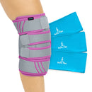 Vive Health Knee Ice Wrap with Removable Gel Packs and Compression Straps for Hot Cold Therapy Relief