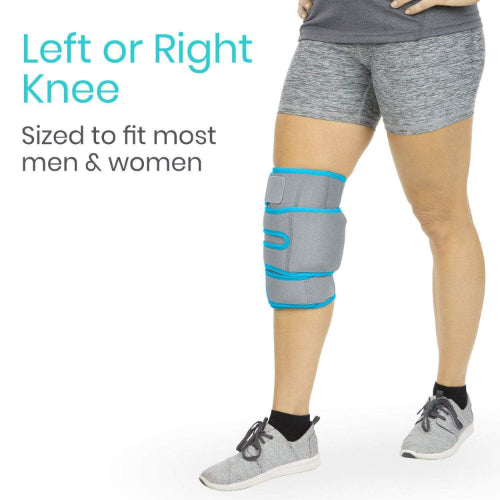 Vive Health Knee Ice Wrap, Gray