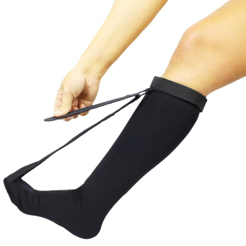 Vive Health Plantar Fasciitis Stretch Sock, Black, Large