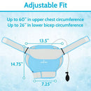 Vive Health Compression Shoulder Ice Wrap with Pump, Hot and Cold, Reversible