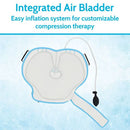 Vive Health Compression Shoulder Ice Wrap with Pump, Hot and Cold, Reversible