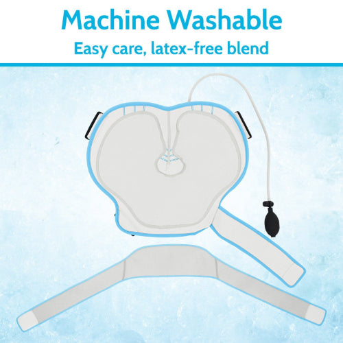 Vive Health Compression Shoulder Ice Wrap With Pump, Hot/Cold, Reversible