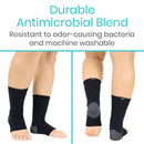 Vive Health Ankle Sleeves Charcoal, Large, Black