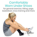 Vive Health Ankle Sleeves Charcoal, Large, Black