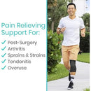 Vive Health Bamboo Knee Sleeves, Medium Black, Compression Support for Pain Relief and Swelling