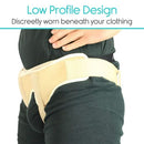 Vive Health Hernia Belt Slim Profile, Small with 2 Removable Pads for Inguinal Support Relief