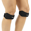 Vive Health Patella Straps, Firm Foam Compression for Knee Support, Black, Fits Up to 18 Inch