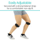 Vive Health Patella Straps, Firm Foam Compression for Knee Support, Black, Fits Up to 18 Inch