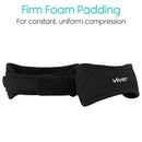 Vive Health Patella Straps, Firm Foam Compression for Knee Support, Black, Fits Up to 18 Inch