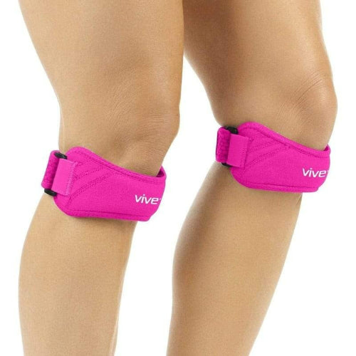 Pink Vive Health Patella Strap for knee support and stability