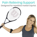 Vive Health Tennis Elbow Strap, Black Neoprene Support, Adjustable Compression for Pain Relief