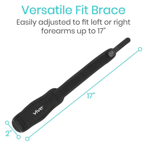 Vive Health Tennis Elbow Strap, Black