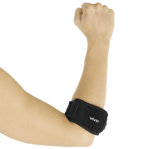 Vive Health Tennis Elbow Strap, Black
