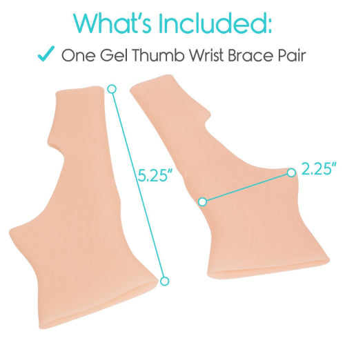 Vive Health Gel Thumb Support – Pain Relief for Wrist and Thumb features a lightweight, waterproof design. Moovkart
