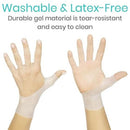 Vive Health Gel Thumb Support Brace, White, Flexible Compression for Wrist Pain Relief