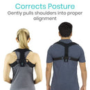 Vive Health Posture Corrector, Large Figure-Eight Fit with Padded Adjustable Straps for Posture Support