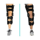 Vive Health Hinged ROM Knee Brace, Adjustable Aluminum Post-Op Support, 18 – 23.5 Inches, Black