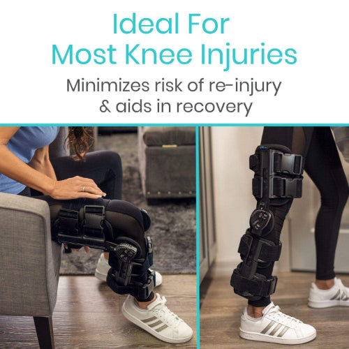 Vive Health Rom Knee Brace, Open Fit Aluminum