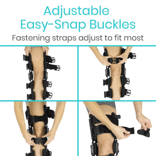Vive Health Rom Knee Brace, Open Fit Aluminum