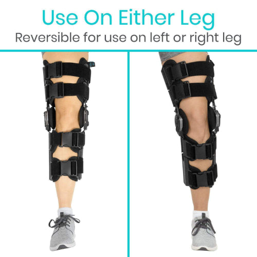Vive Health Rom Knee Brace, Open Fit Aluminum