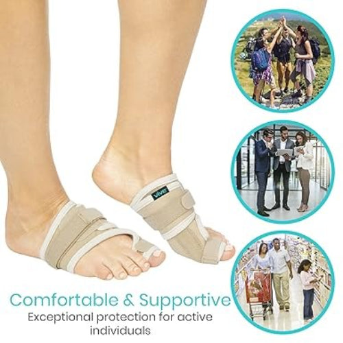 Vive Health Bunion Splint, Beige, Pair