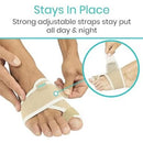 Vive Health Bunion Splint, Beige, Pair for Big Toe Support, Hallux Valgus Correction and Pain Relief