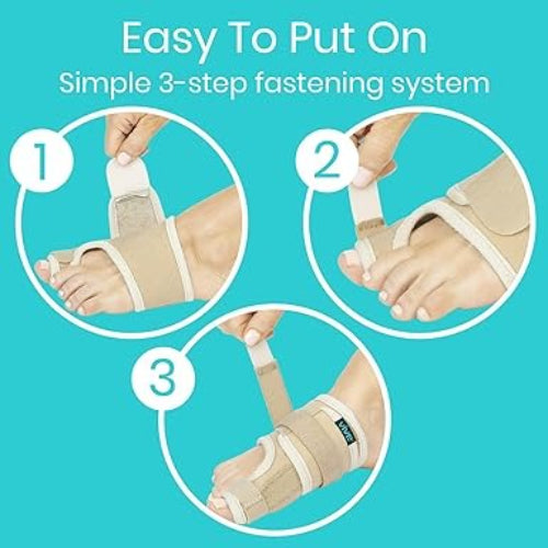 Vive Health Bunion Splint, Beige, Pair