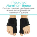 Vive Health Bunion Splint, Black, Pair for Big Toe Support, Hallux Valgus Correction and Pain Relief