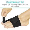 Vive Health Bunion Splint, Black, Pair for Big Toe Support, Hallux Valgus Correction and Pain Relief