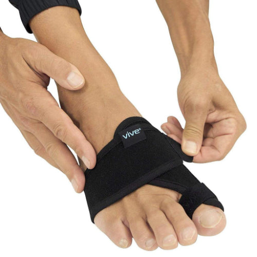 Vive Health Bunion Splint, Black, Pair