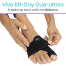 Vive Health Bunion Splint, Black, Pair for Big Toe Support, Hallux Valgus Correction and Pain Relief