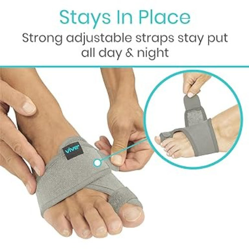 Vive Health Bunion Splint, 1 Pair, Grey
