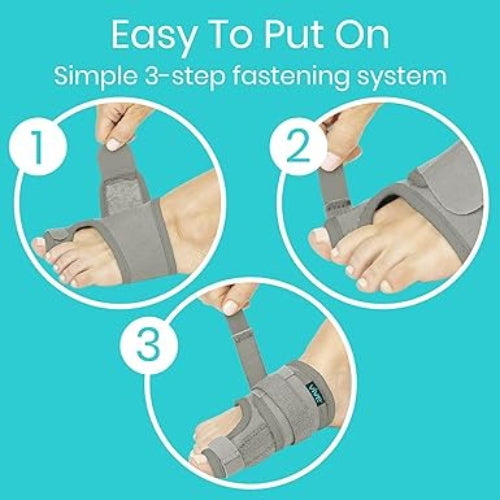 Vive Health Bunion Splint, 1 Pair, Grey