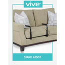 Vive Health Stand Assist Adjustable Aluminum Frame with Dual Hand Grips for Chairs and Recliners