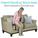 Vive Health Stand Assist Adjustable Aluminum Frame with Dual Hand Grips for Chairs and Recliners