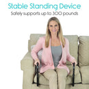 Vive Health Stand Assist Adjustable Aluminum Frame with Dual Hand Grips for Chairs and Recliners