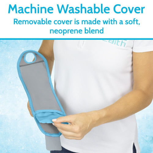 Vive Health Wrist Ice Wrap, Hot/Cold Gel Pack, Reversible, Gray