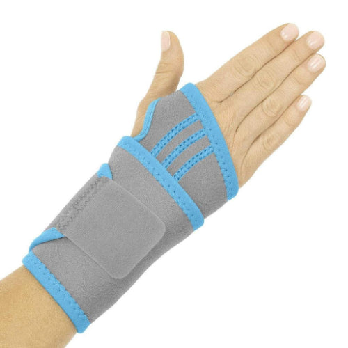 Vive Health Wrist Ice Wrap, Hot/Cold Gel Pack, Reversible, Gray