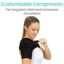 Vive Health Shoulder Support Brace, X-Small Black for Tendonitis, Sprains and Rotator Cuff Support