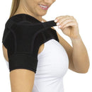Vive Health Shoulder Support Brace, Medium Black for Tendonitis, Sprains and Pain Relief