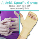 Vive Health Arthritis Gloves with Open Finger Design and Compression for Hand Pain and Stiffness Relief