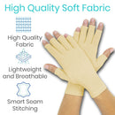 Vive Health Arthritis Gloves with Open Finger Design and Compression for Hand Pain and Stiffness Relief
