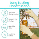Vive Health Arthritis Gloves with Open Finger Design and Compression for Hand Pain and Stiffness Relief