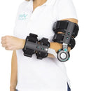 Vive Health ROM Elbow Brace with Adjustable Shoulder Strap, Left for Post-Surgery Recovery and Support